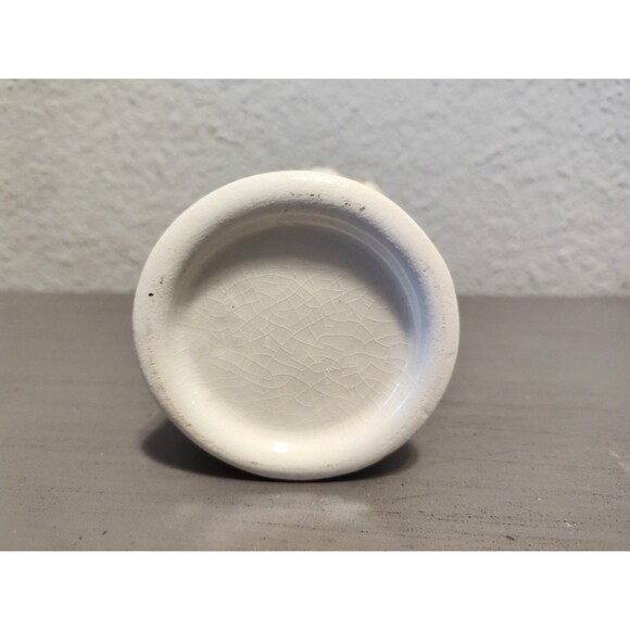 Vintage Monticello 5" Souvenir Pitcher Blue Transferware Gold Trim Crackle Glaze - Picture 3 of 10